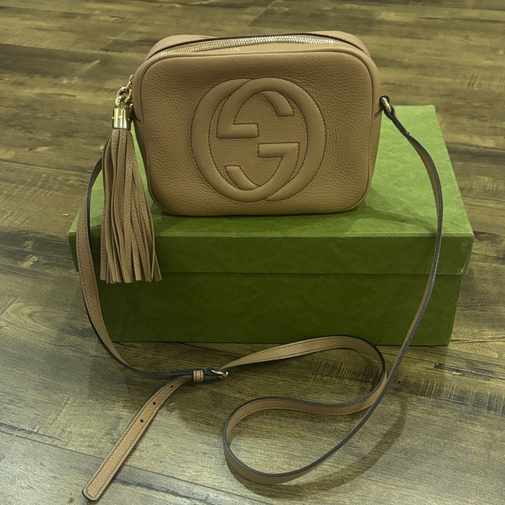 Tan Soho Crossbody Bag Leather GUCCI